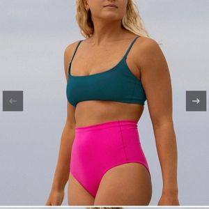 Left on Friday swim top